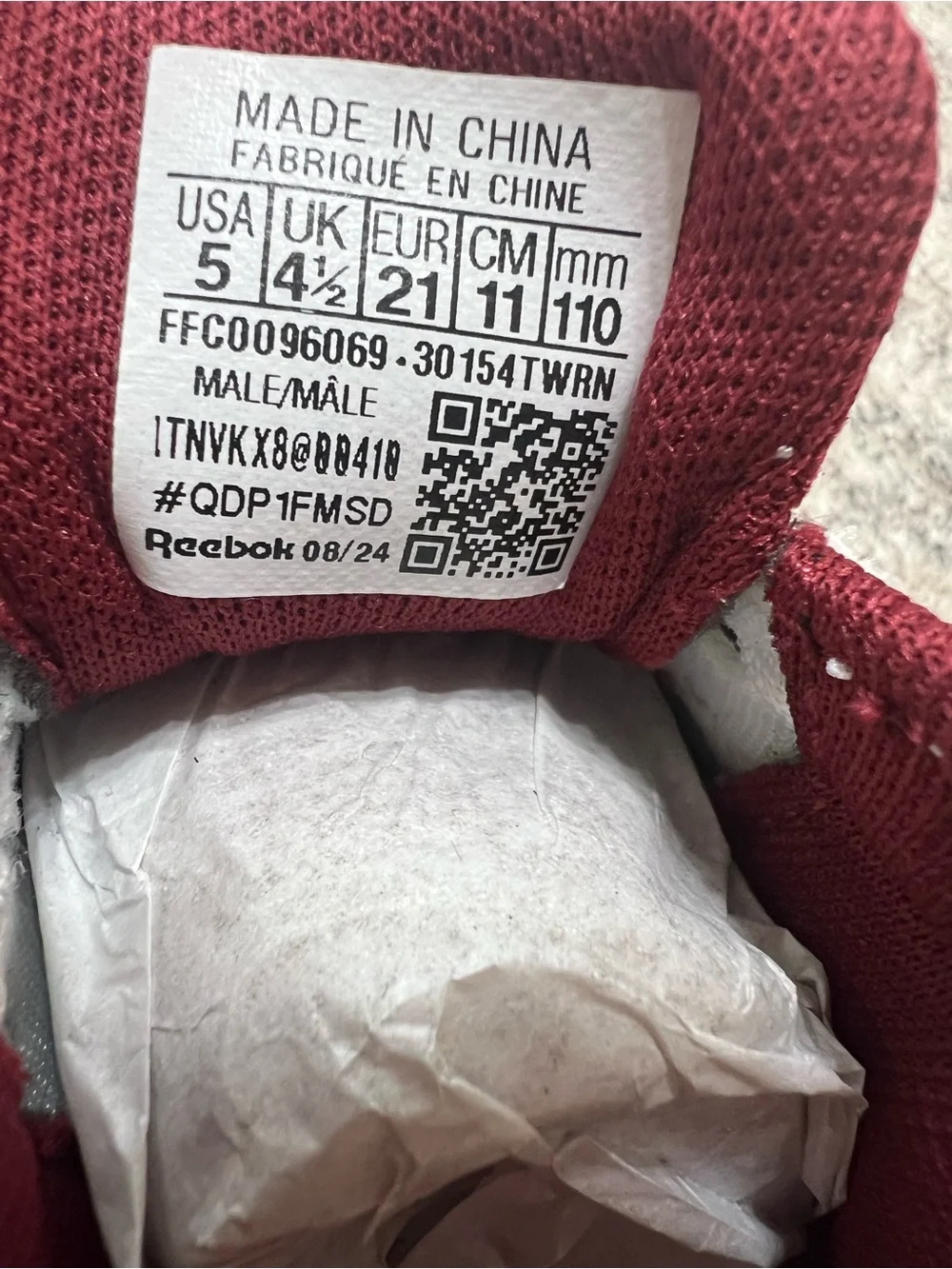 toddler Reebok BB4900 mid-top sneakers